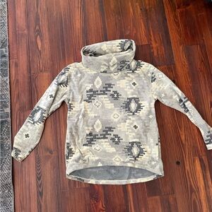 Burton Black and Cream Patterned Sweater